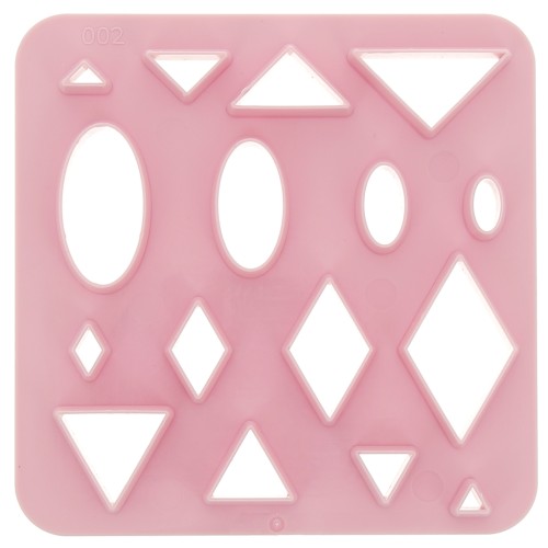 Set di 16 stampi in plastica per modellazione e pasta polimerica - Triangolo x1