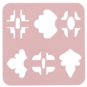 Set di 6 stampi in plastica per modellazione e pasta polimerica - Floral x1