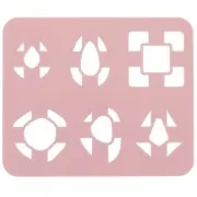 Set di 6 stampi in plastica per modellazione e pasta polimerica - Geometriche x1