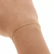 Catena maglia Paloma mm. 0.8 Dorato con oro fino xm. 1