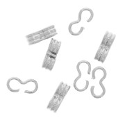 Connettori doppi Quick Links 5.5x2 mm argentato x65