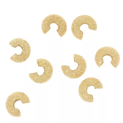 Coprischiaccini diamantati 4 mm Dorato x50