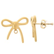 Orecchini - 16x17 mm - Acciaio inossidabile 304L dorato x2