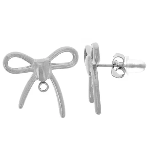 Orecchini - 16x17 mm - Acciaio inossidabile 304L x2