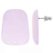 Orecchini a trapezio in resina traslucida 28x22 mm - Glicina marmorizzata x2