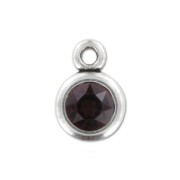 Pendente supporto cabochon PureCrystal 1028 1088 8 mm argenatto antico