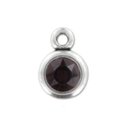 Pendente supporto cabochon PureCrystal 1028 1088 8 mm argenatto antico