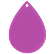 Pendente a goccia 31x22 mm in acetato - Viola x1