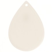 Pendente goccia in acetato - 31x22 mm - Ecru x1|raw }}