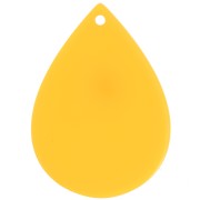 Pendente a goccia 31x22 mm in acetato - Giallo x1