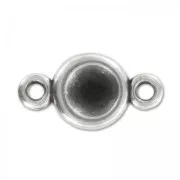 Intercalaire supporto cab PureCrystal 1028 1088 8 mm Placcatura argento antico x1