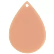 Pendente a goccia 31x22 mm in acetato - Rosa antico x1