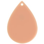 Pendente goccia in acetato - 31x22 mm - Rosa Antica x1