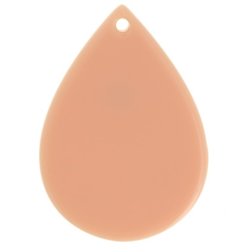 Pendente a goccia 31x22 mm in acetato - Rosa antico x1