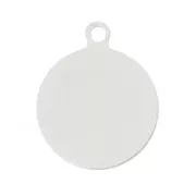 Palline da incollare mm. 12 argentato x5