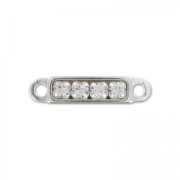 Intercalare strass sbarra 2 anellini mm. 14 Argento 925 x1