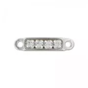 Intercalare strass sbarra 2 anellini mm. 14 Argento 925 x1