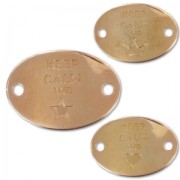 Separatore keep calm 2 fori mm. 29x20 dorato rose x1|raw }}