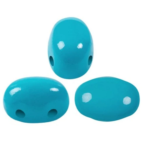 Perle in vetro Samos® di Puca® 7x5 mm La Divine Aqua x10g