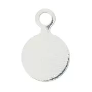 Palline da incollare mm. 6 argentato x10