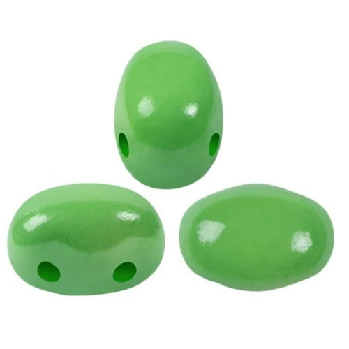 Perle in vetro Samos® di Puca® 7x5 mm La Divine Pistachio x10g