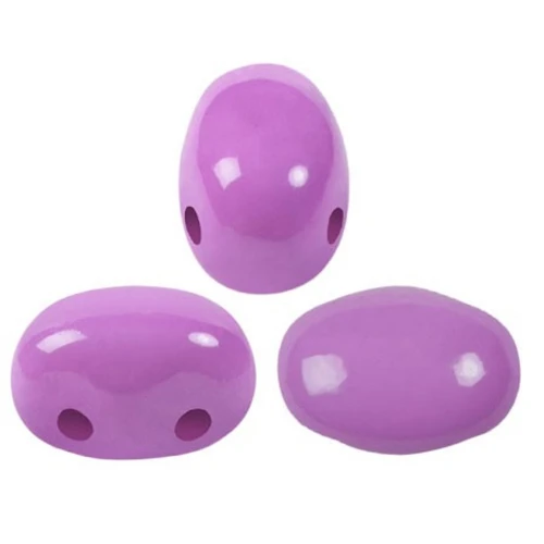 Perle in vetro Samos® di Puca® 7x5 mm La Divine Lilac x10g