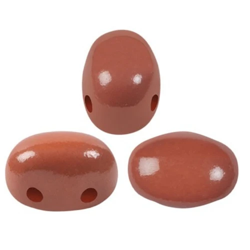 Perle in vetro Samos® di Puca® 7x5 mm La Divine Terracotta x10g