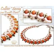 Perle in vetro Samos® di Puca® 7x5 mm La Divine Terracotta x10g