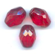 Olive sfaccettate mm 13x10 Light Siam x8