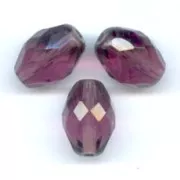 Olive sfaccettate mm 13x10 Amethyst x8