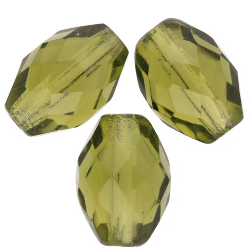 Olive sfaccettate mm 13x10 Olivine x8