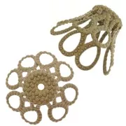 Copette filigranate mm.16x12 bronzo x20