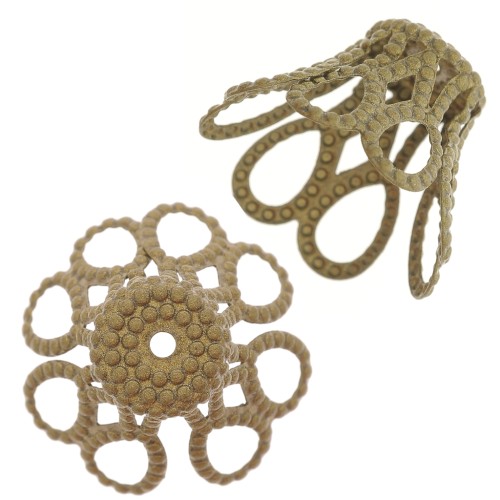 Copette filigranate mm.16x12 bronzo x20