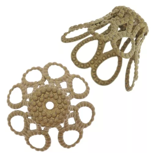 Copette filigranate mm.16x12 bronzo x20