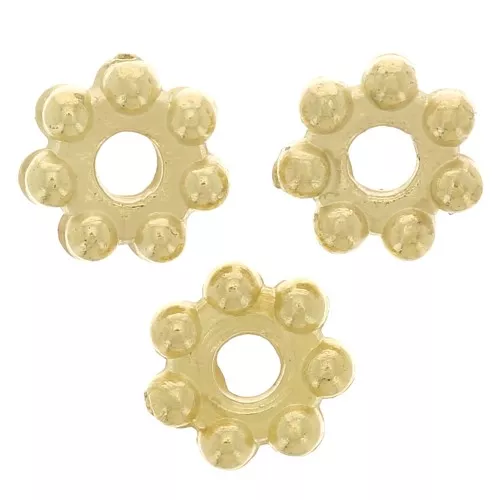 Perline tonde in acrilico metallizzato CCB 4 mm -Dorato x100