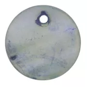 Madreperla tondo spesso mm. 20 Blu x10