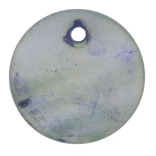 Madreperla tondo spesso mm. 20 Blu x10