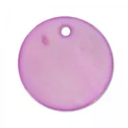 Madreperla tondo spesso mm. 20 Rosa x10