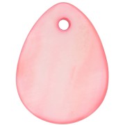 Madreperla goccia mm. 20 Corallo x10