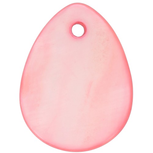 Madreperla goccia mm. 20 Corallo x10