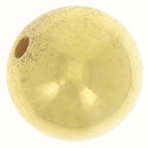 Perline tonde in acrilico metallizzato CCB da 16mm - Dorato x1