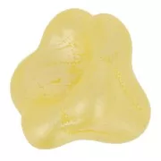 Perla di vetro a campana 11x13 mm - Perla giallo pastello x1