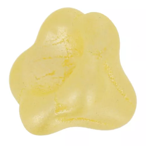 Perla di vetro a campana 11x13 mm - Perla giallo pastello x1