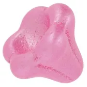 Perla di vetro a campana 11x13 mm - Perla rosa pastello x1