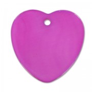 Zecchini cuore Madreperla mm. 24 Amethyst x5|raw }}