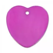 Zecchini cuore Madreperla mm. 24 Amethyst x5