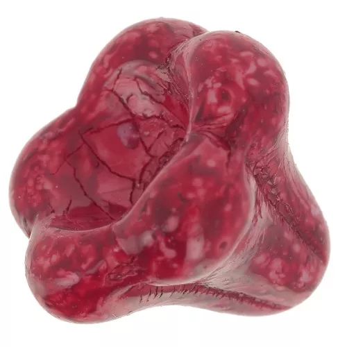Perla fiore a campana in vetro 11x13 mm - Bordeaux opaco x1