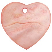 Zecchini cuore Madreperla mm. 24 Corallo x5|raw }}