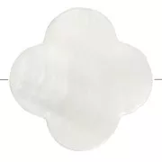 Perle Fiore in madreperla iridata mm. 17  Naturale x10