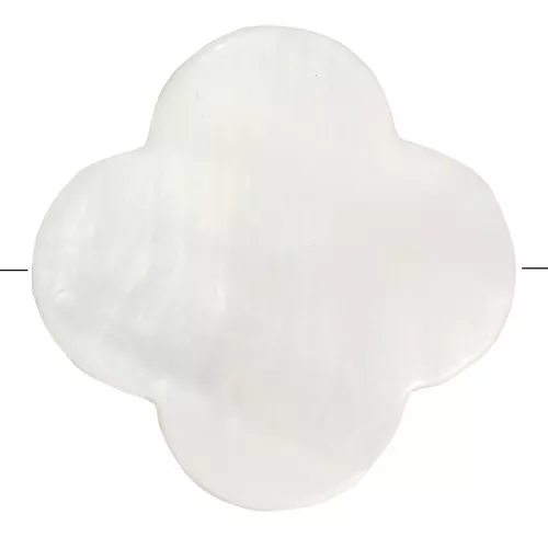 Perle Fiore in madreperla iridata mm. 17 Naturale x10